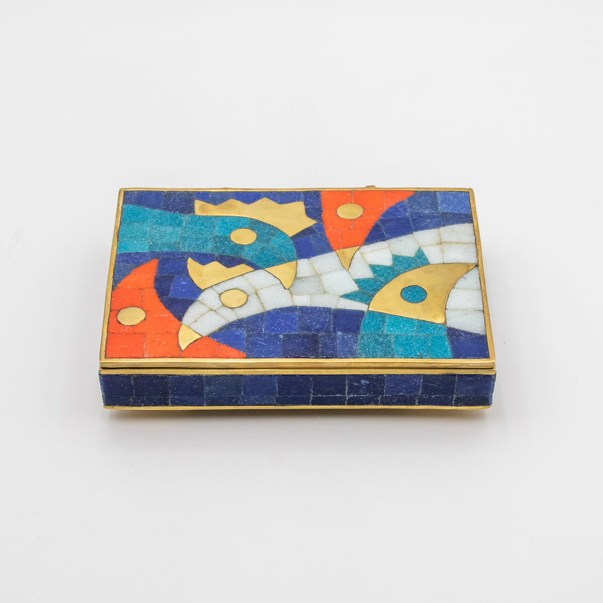 Mexican Modernist Mosaic Chicken Box