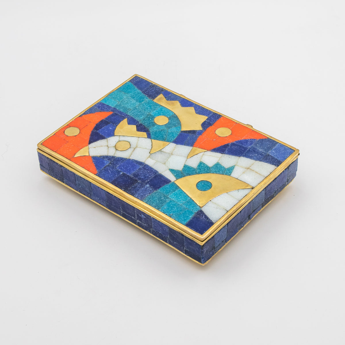 Mexican Modernist Mosaic Chicken Box
