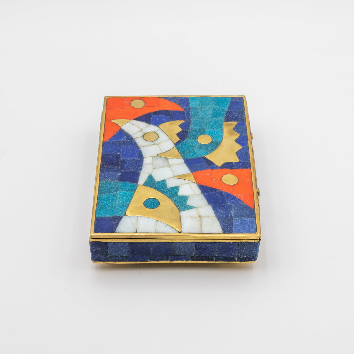 Mexican Modernist Mosaic Chicken Box