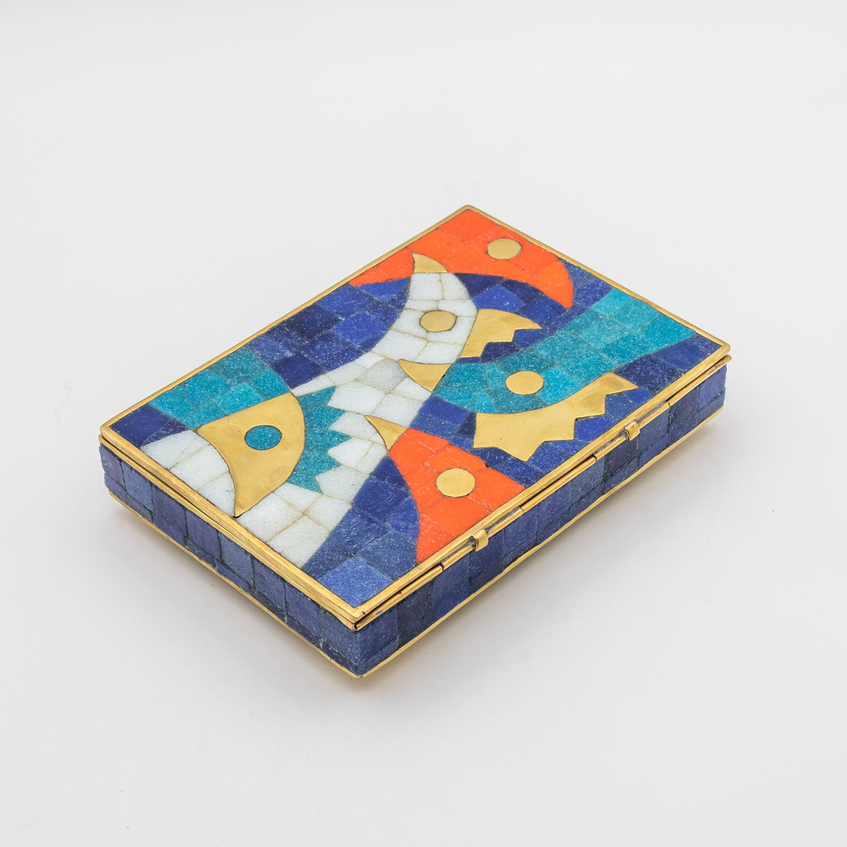 Mexican Modernist Mosaic Chicken Box
