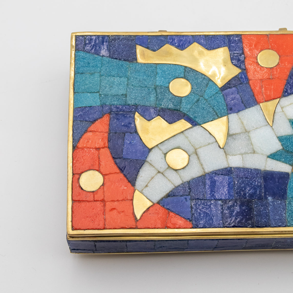 Mexican Modernist Mosaic Chicken Box