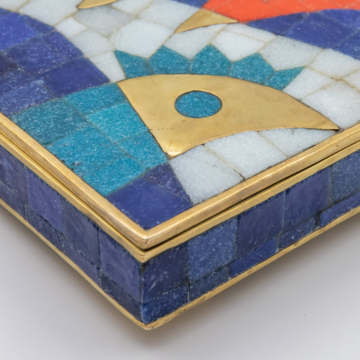 Mexican Modernist Mosaic Chicken Box