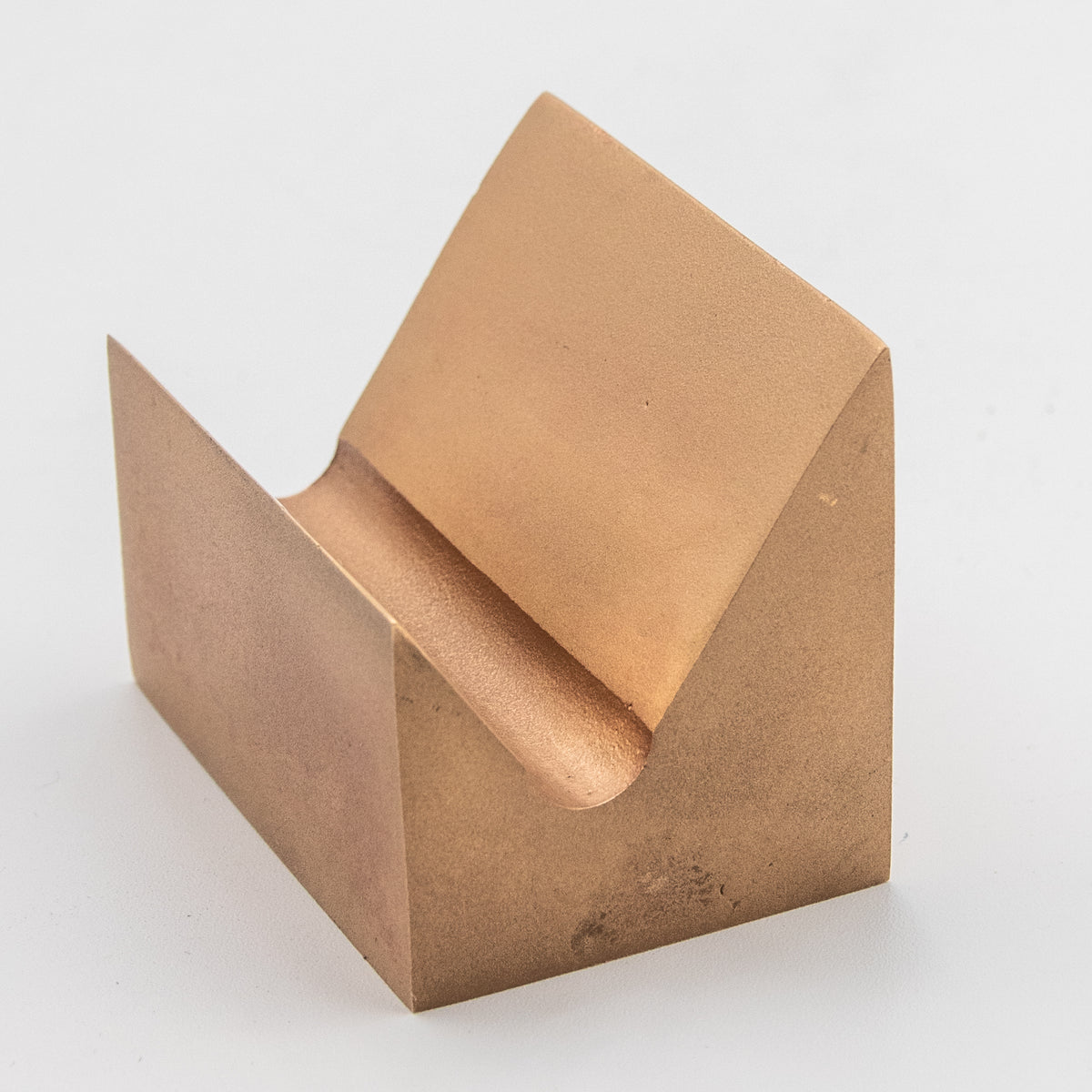 'Slope' View Point Abstract Bronze Flag Sculpture - Polished