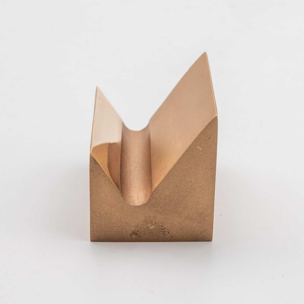 'Slope' View Point Abstract Bronze Flag Sculpture - Polished