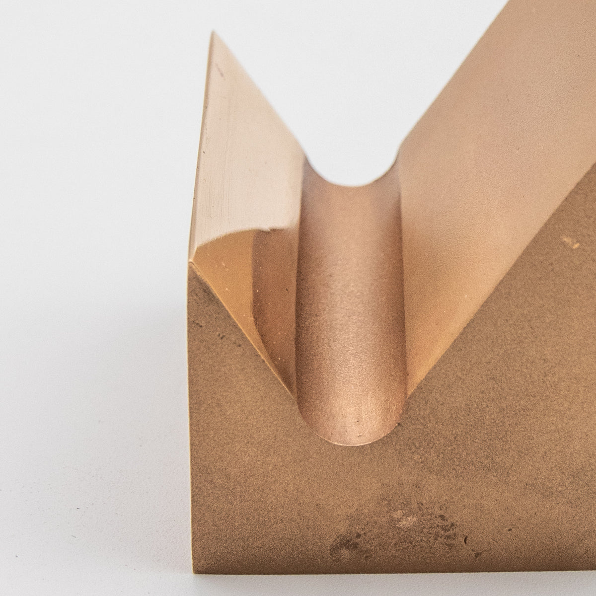 'Slope' View Point Abstract Bronze Flag Sculpture - Polished