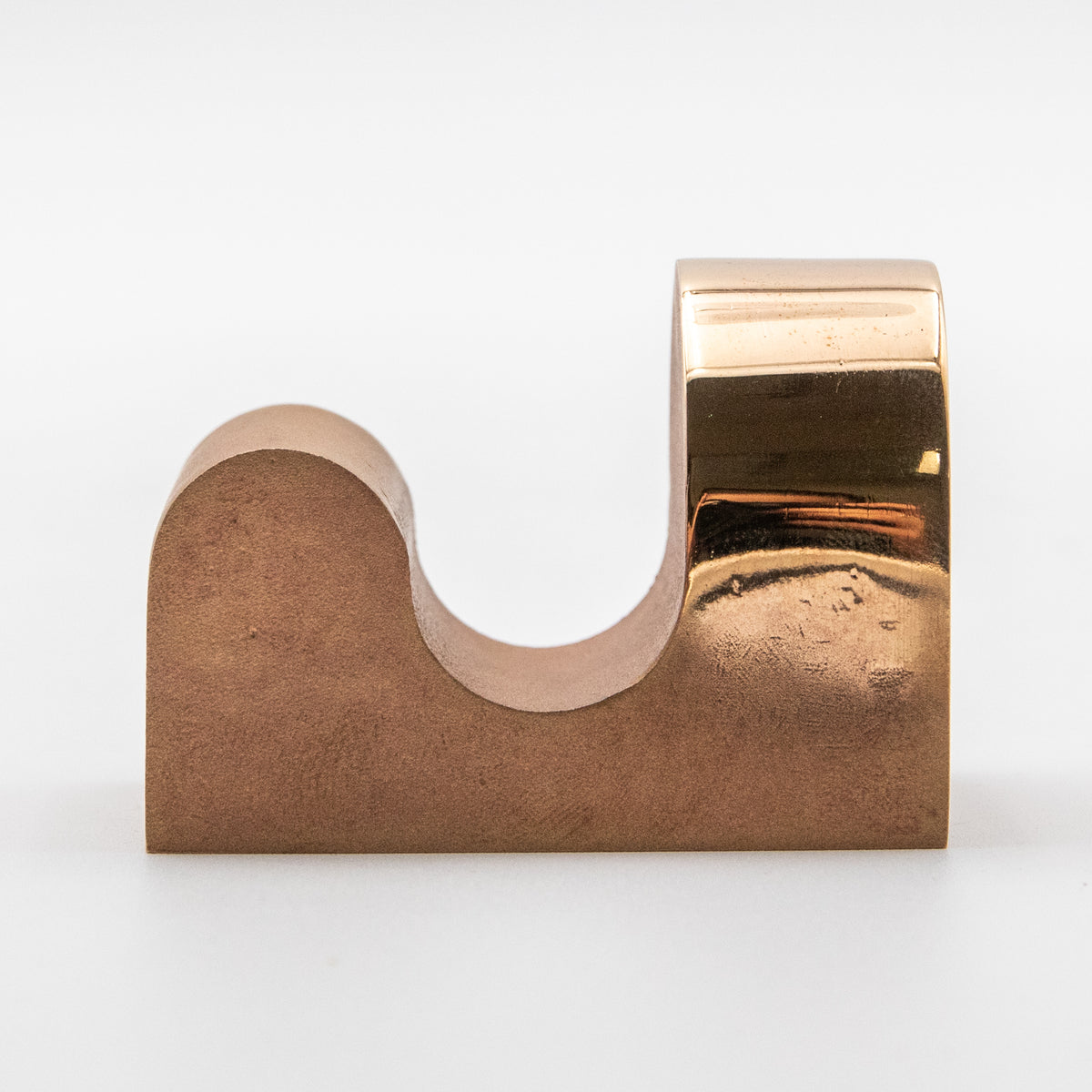 'Cloud' View Point Abstract Bronze Flag Sculpture- Polished