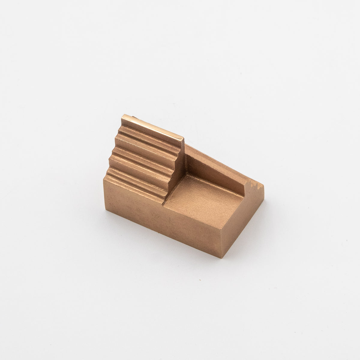 'Step' View Point Abstract Bronze Flag Sculpture- Polished