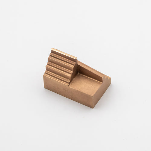 'Step' View Point Abstract Bronze Flag Sculpture- Polished