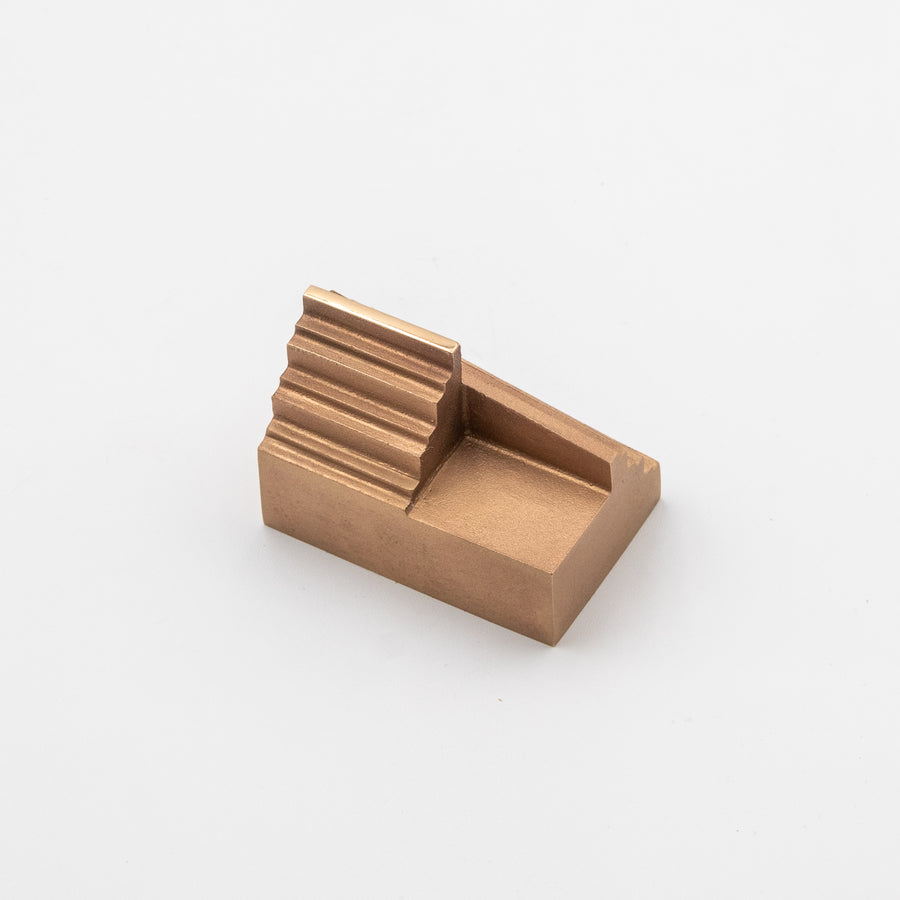 'Step' View Point Abstract Bronze Flag Sculpture- Polished