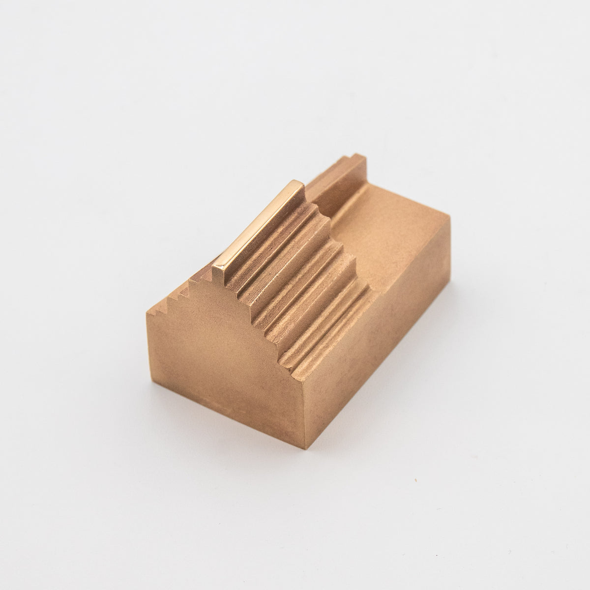 'Step' View Point Abstract Bronze Flag Sculpture- Polished