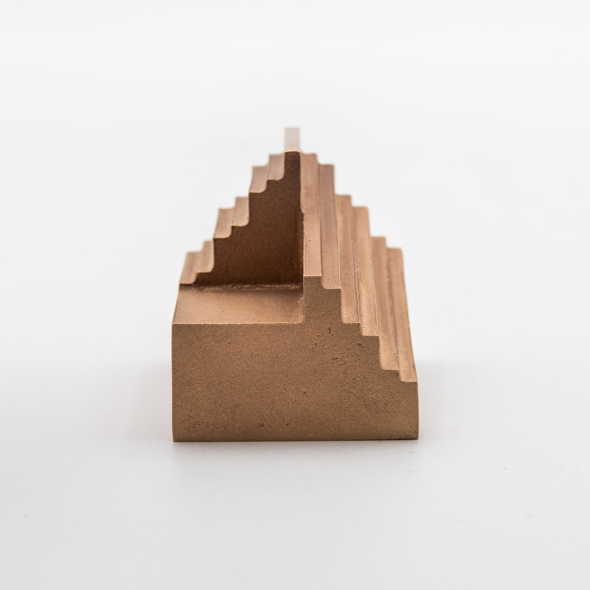 'Step' View Point Abstract Bronze Flag Sculpture- Polished