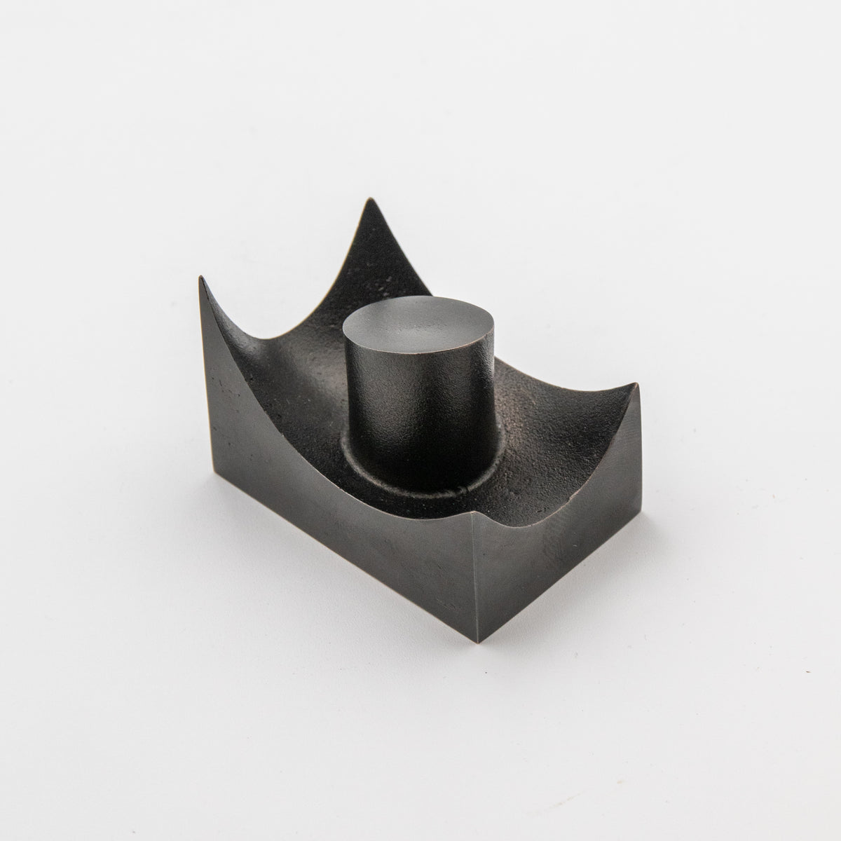 'Bamboo' View Point Abstract Bronze Flag Sculpture- Blackened
