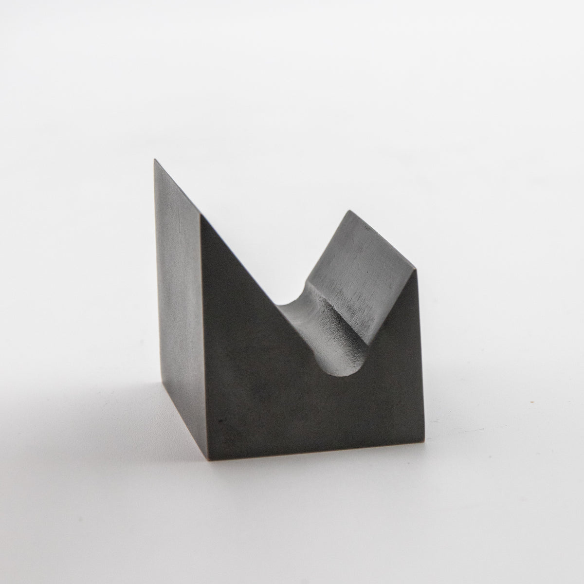 'Slope' View Point Abstract Bronze Flag Sculpture- Blackened