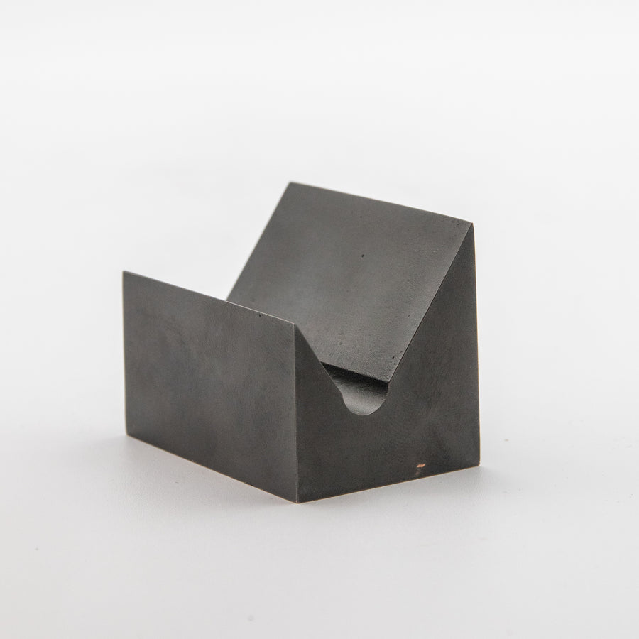 'Slope' View Point Abstract Bronze Flag Sculpture- Blackened