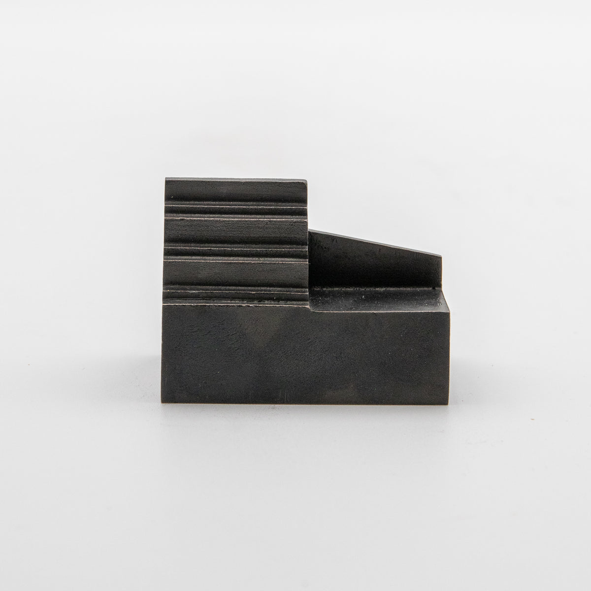'Step' View Point Abstract Bronze Flag Sculpture- Blackened