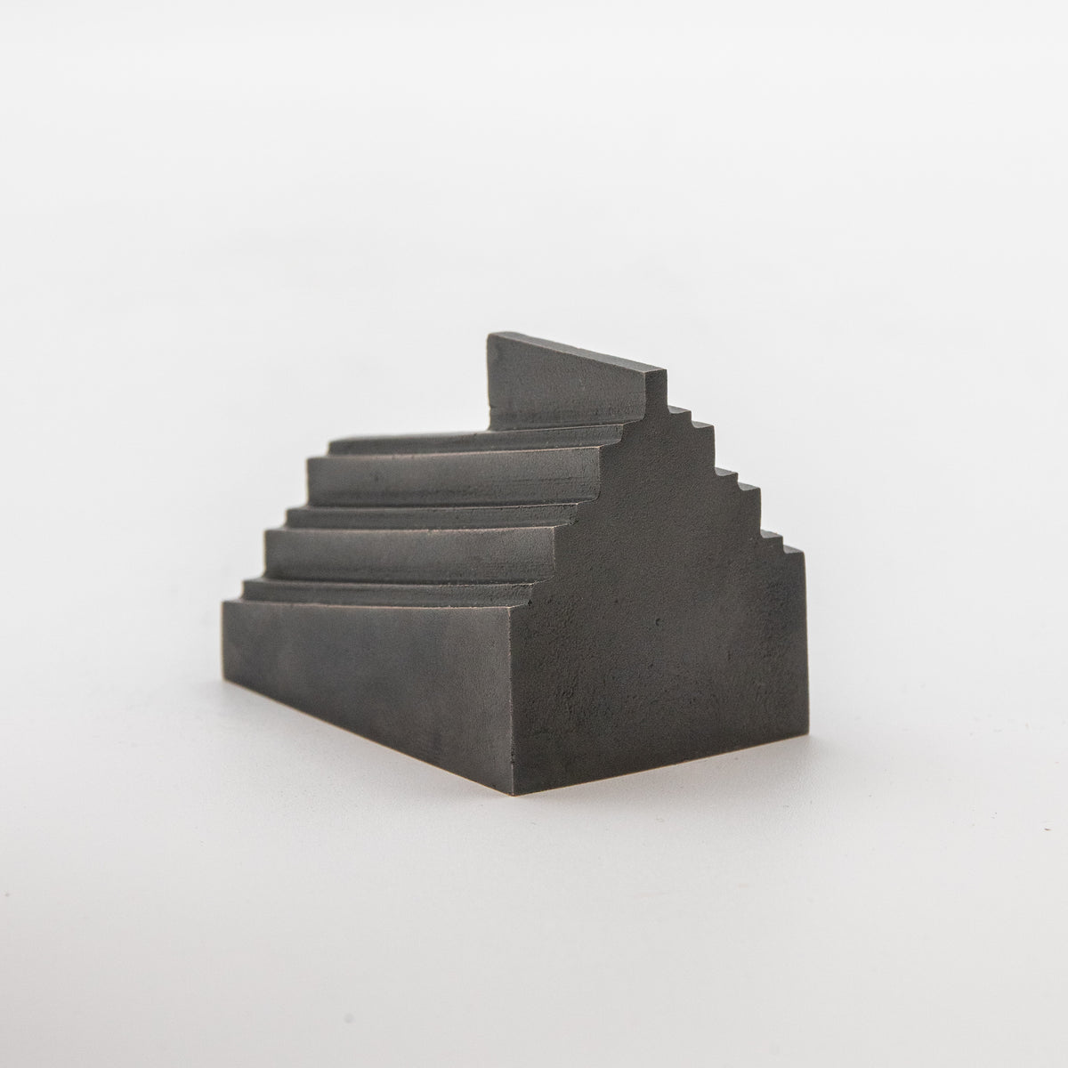 'Step' View Point Abstract Bronze Flag Sculpture- Blackened