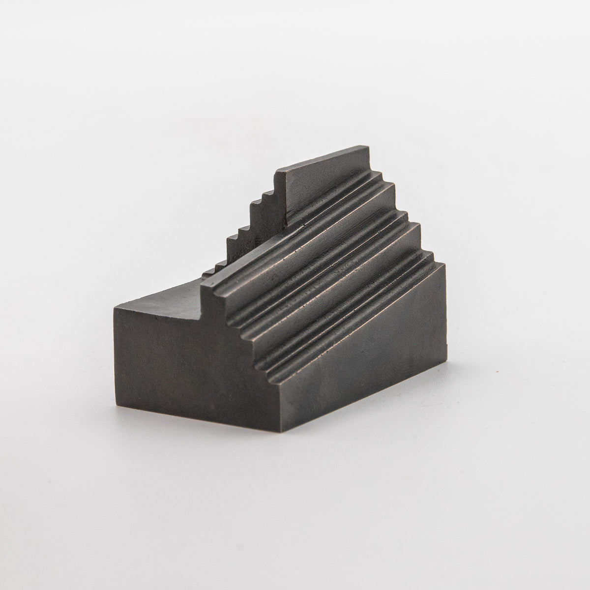 'Step' View Point Abstract Bronze Flag Sculpture- Blackened