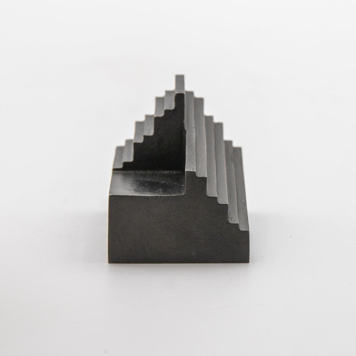 'Step' View Point Abstract Bronze Flag Sculpture- Blackened