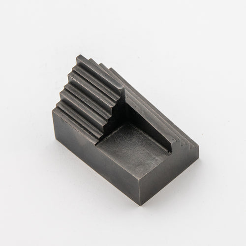'Step' View Point Abstract Bronze Flag Sculpture- Blackened