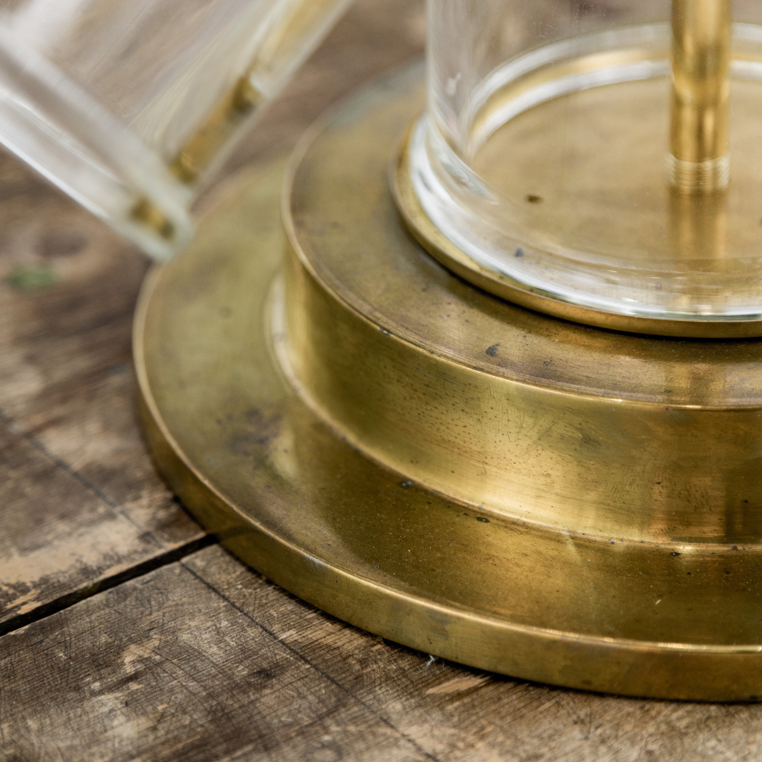 Monumental Vintage Lab Glass Table Lamp