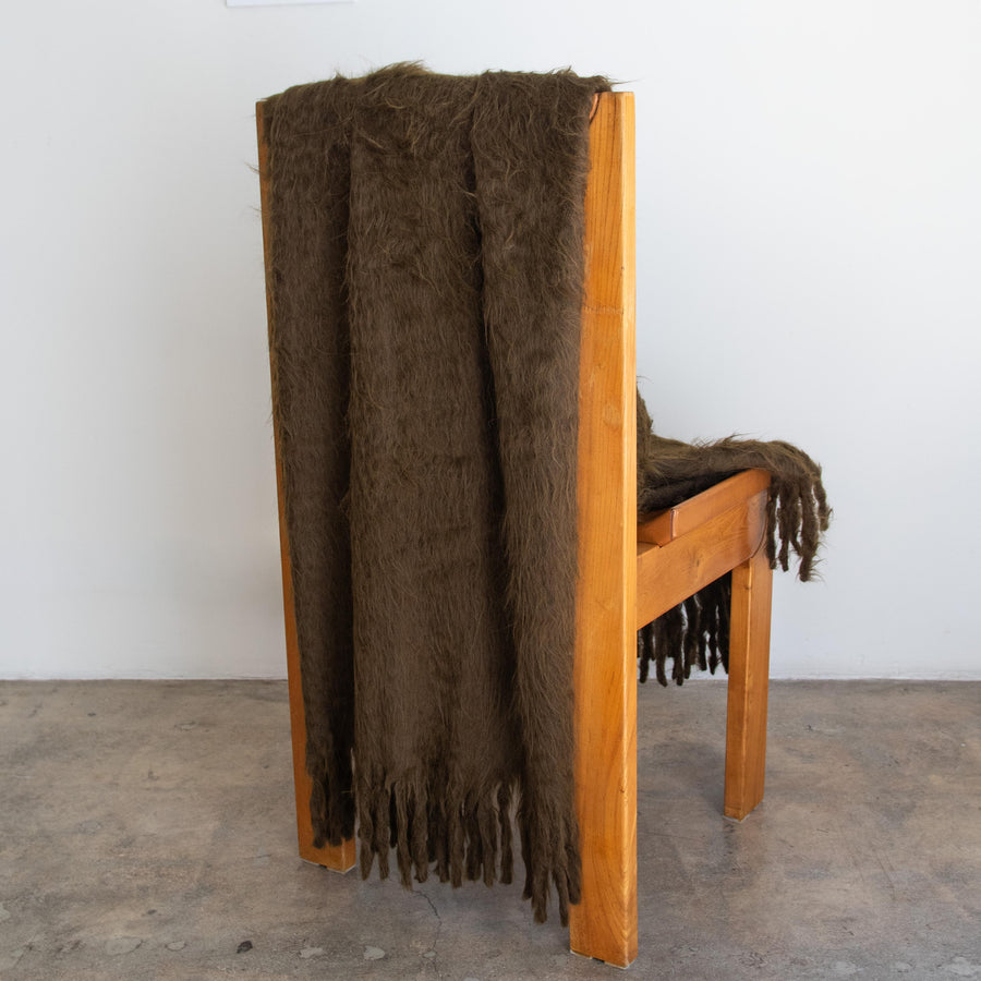 Chunky Suri Alpaca + Merino Wool Throw - Tobacco