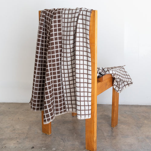 'Floyd' Reversible Throw - Coffee