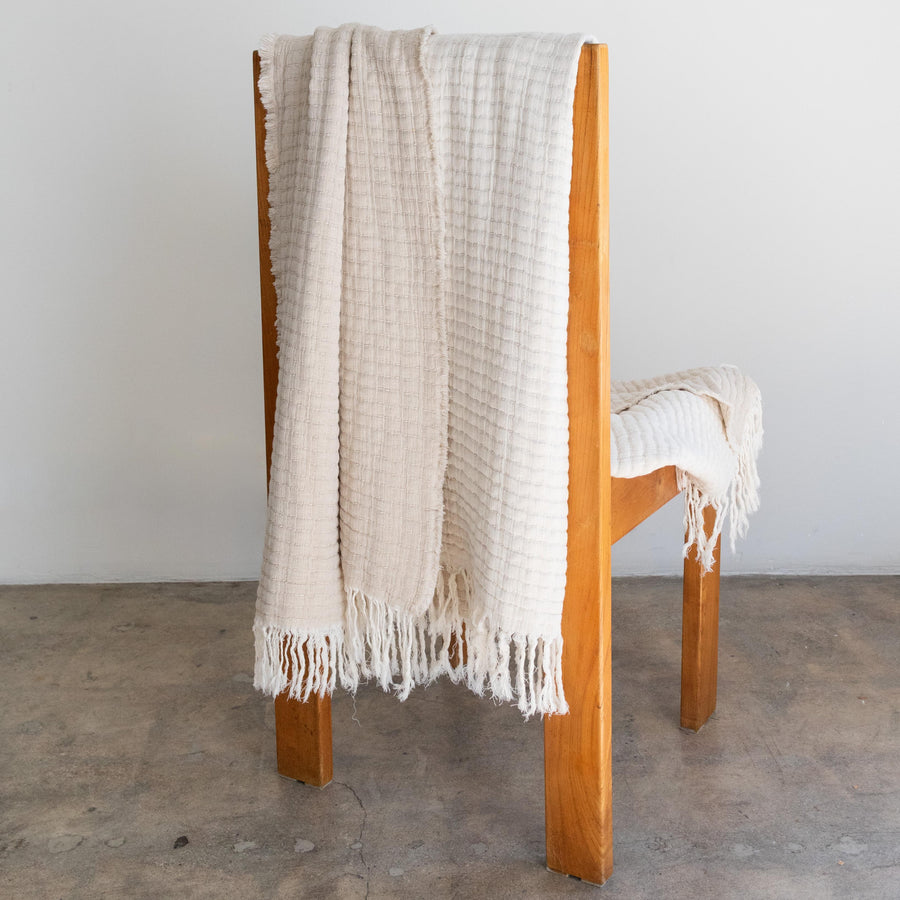 Natural Cotton Gauze Throw