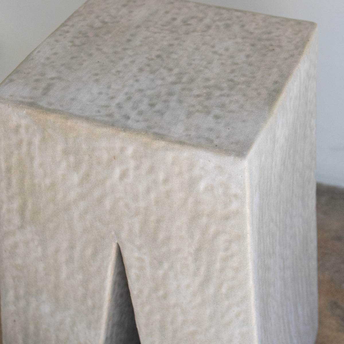 Kelsie Rudolph | U II Ceramic Side Table - Grey Rain