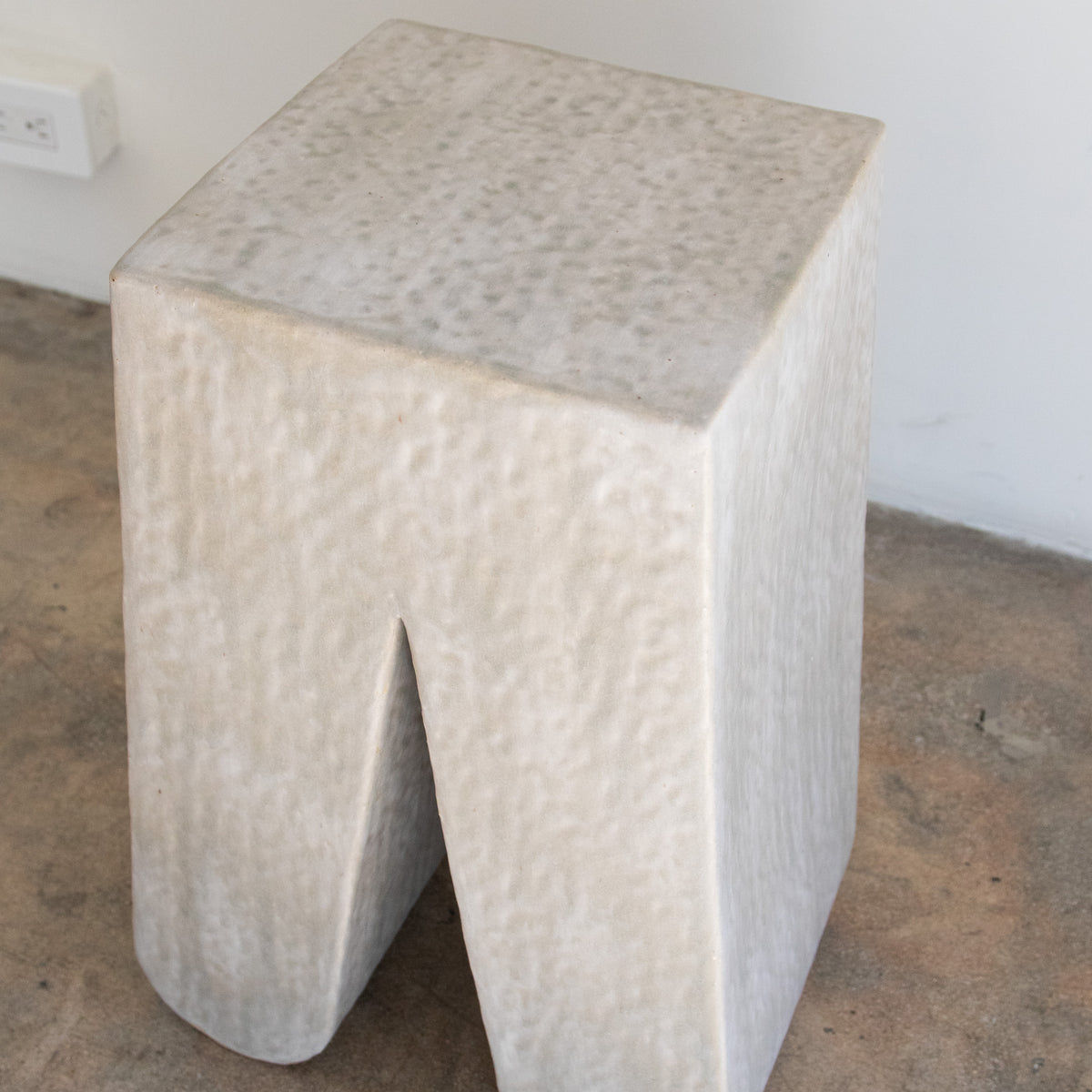 Kelsie Rudolph | U II Ceramic Side Table - Grey Rain