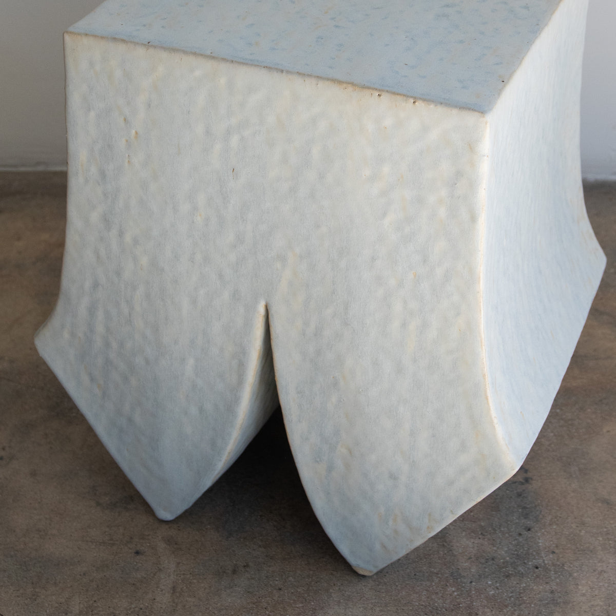 Kelsie Rudolph | X III Ceramic Stool - Blue Sand