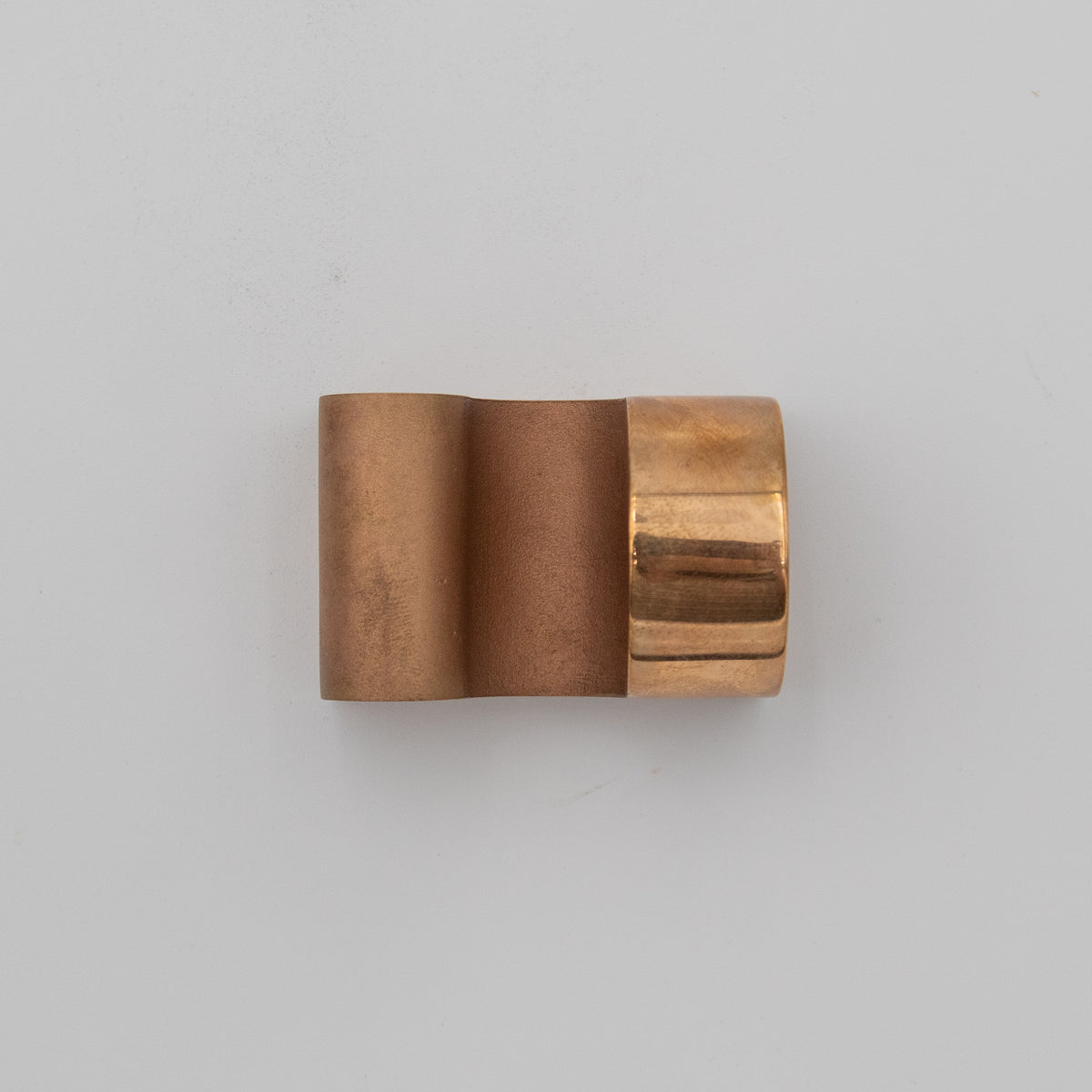 'Cloud' View Point Abstract Bronze Flag Sculpture- Polished
