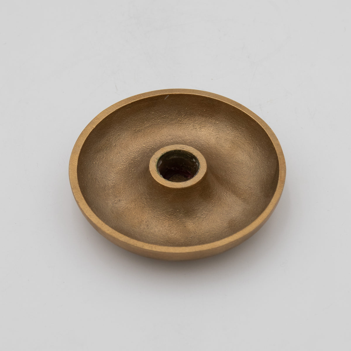 Brass Candle Stand with Hurricane Glass