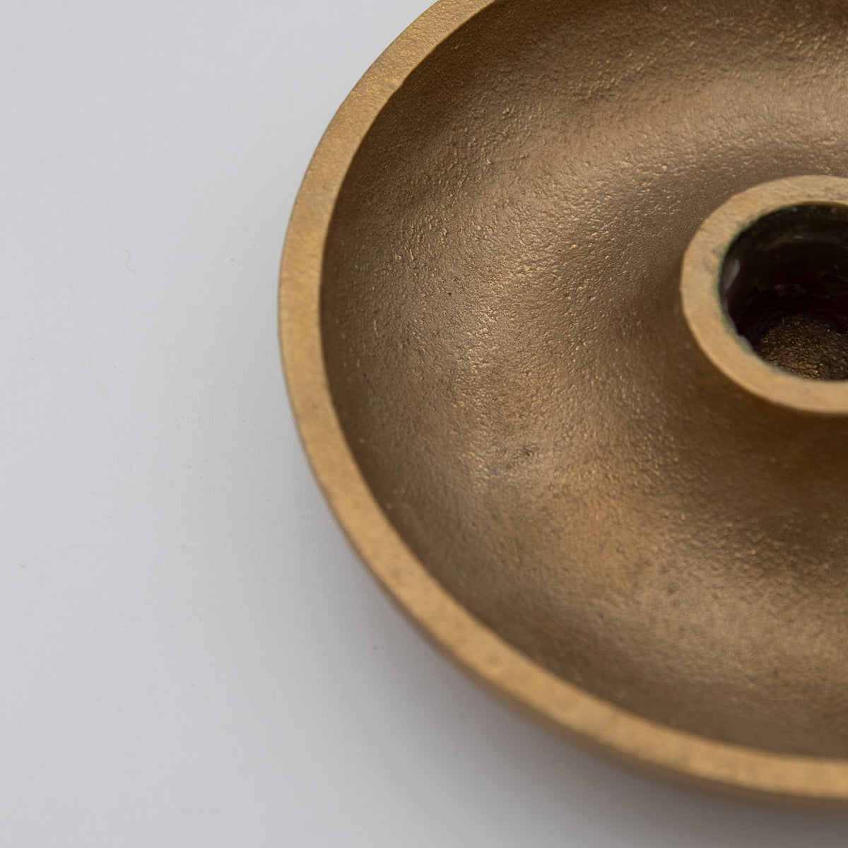 Brass Candle Stand with Hurricane Glass