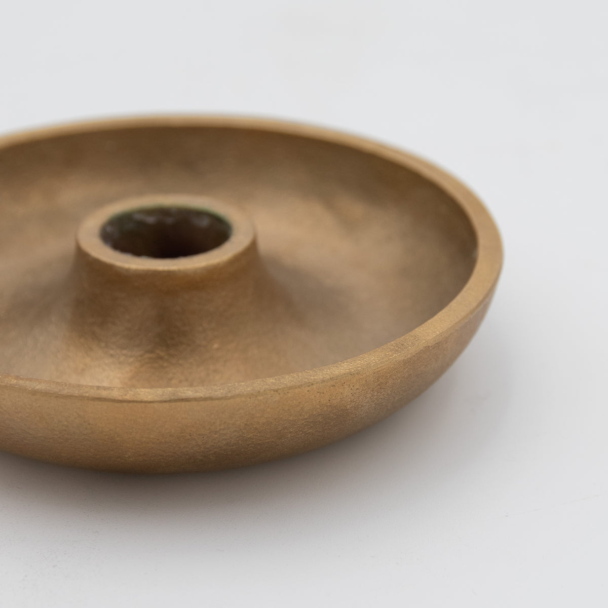 Brass Candle Stand with Hurricane Glass
