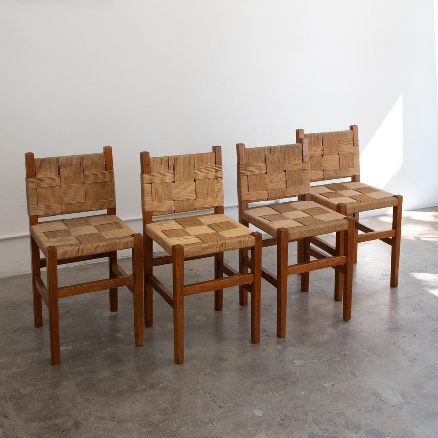 Audoux Minet | Woven Rope Dining Chairs