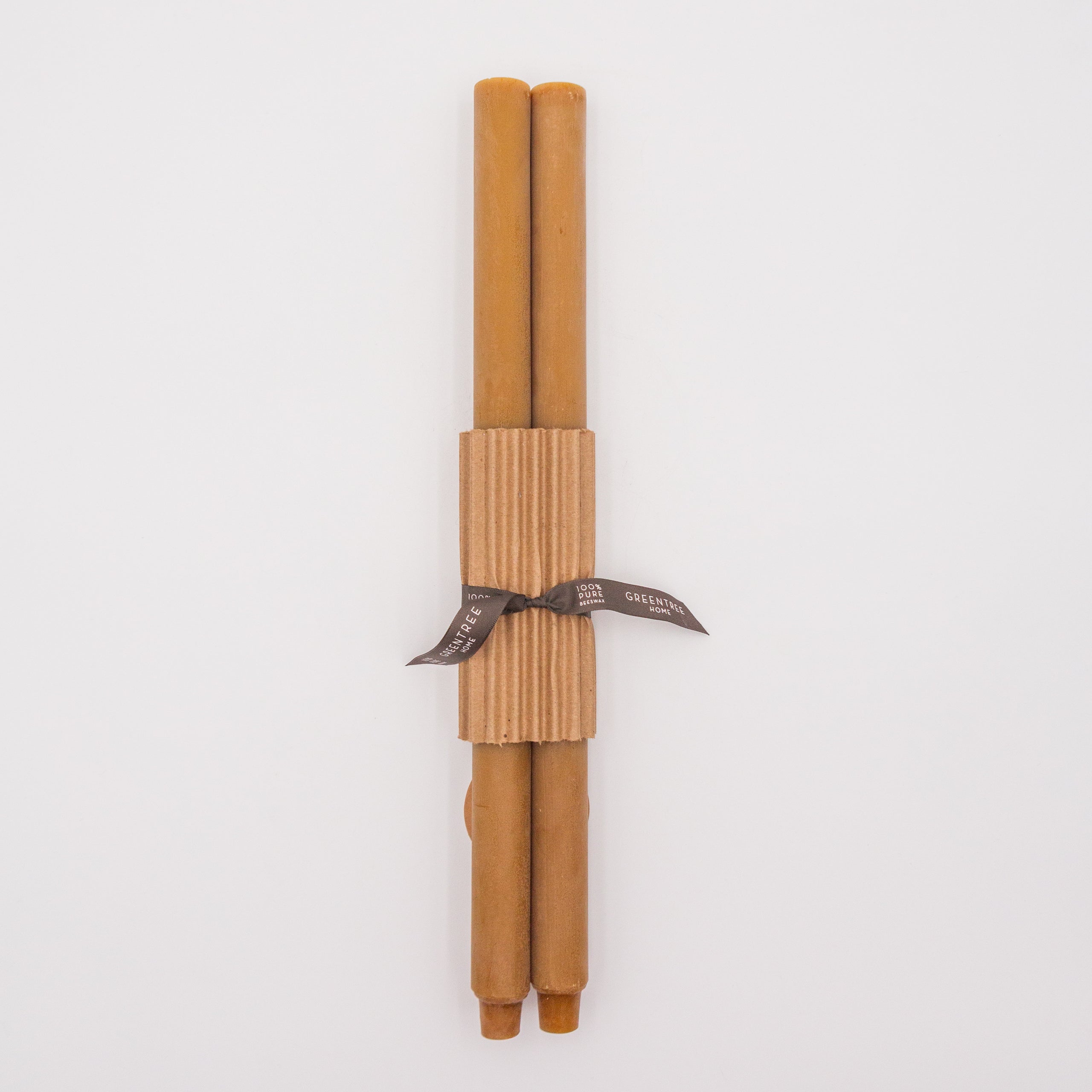Beeswax Pillar Candles - Burnt Amber