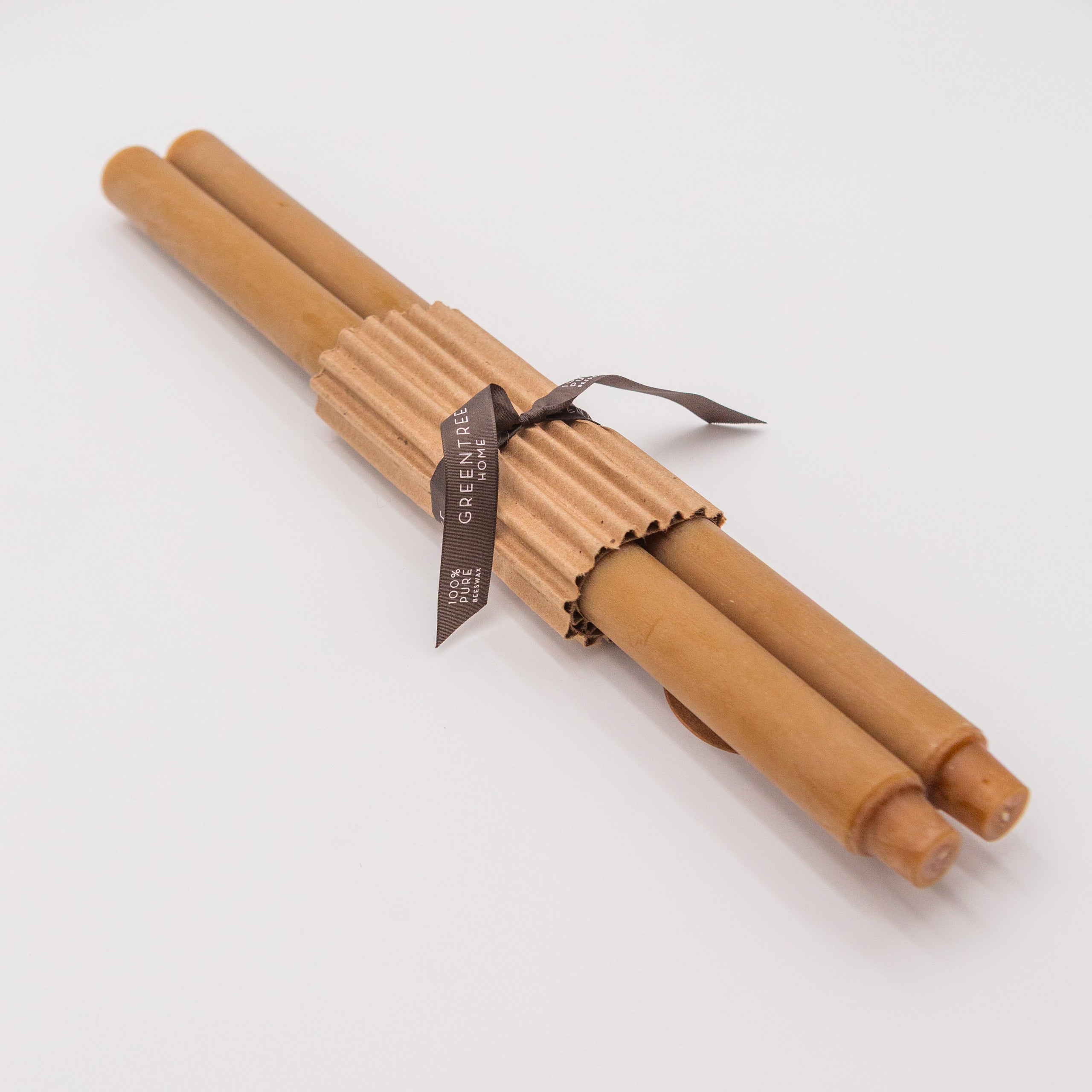 Beeswax Pillar Candles - Burnt Amber