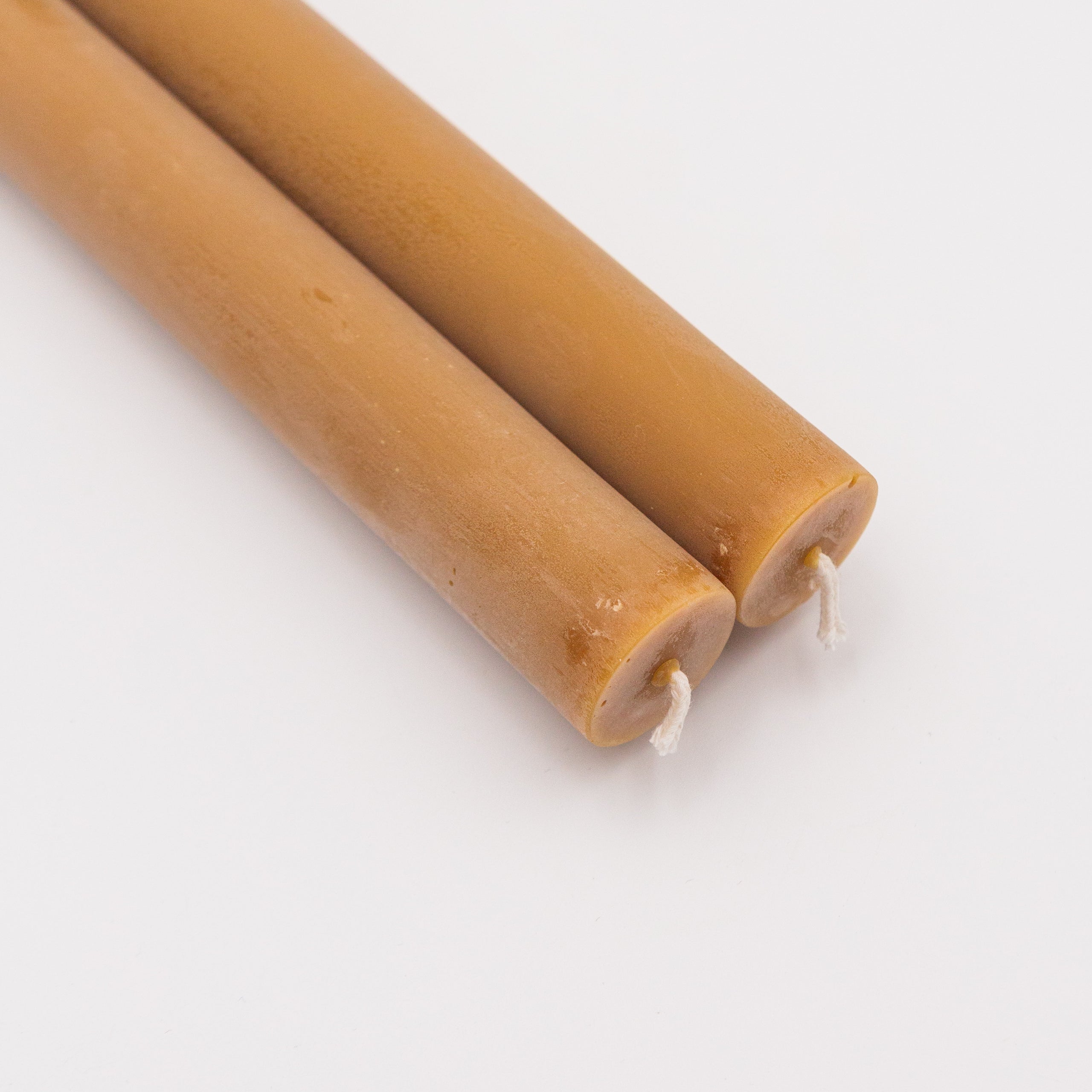 Beeswax Pillar Candles - Burnt Amber