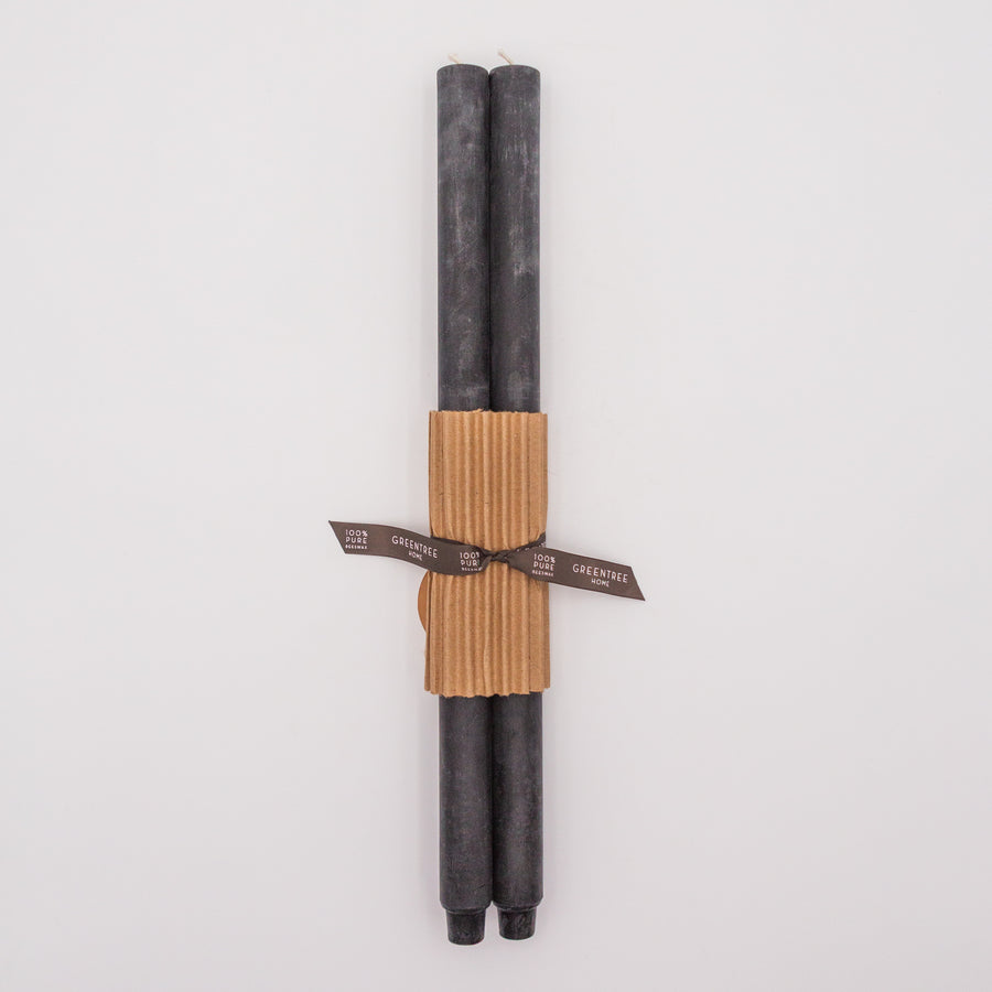 Beeswax Pillar Candles - Black