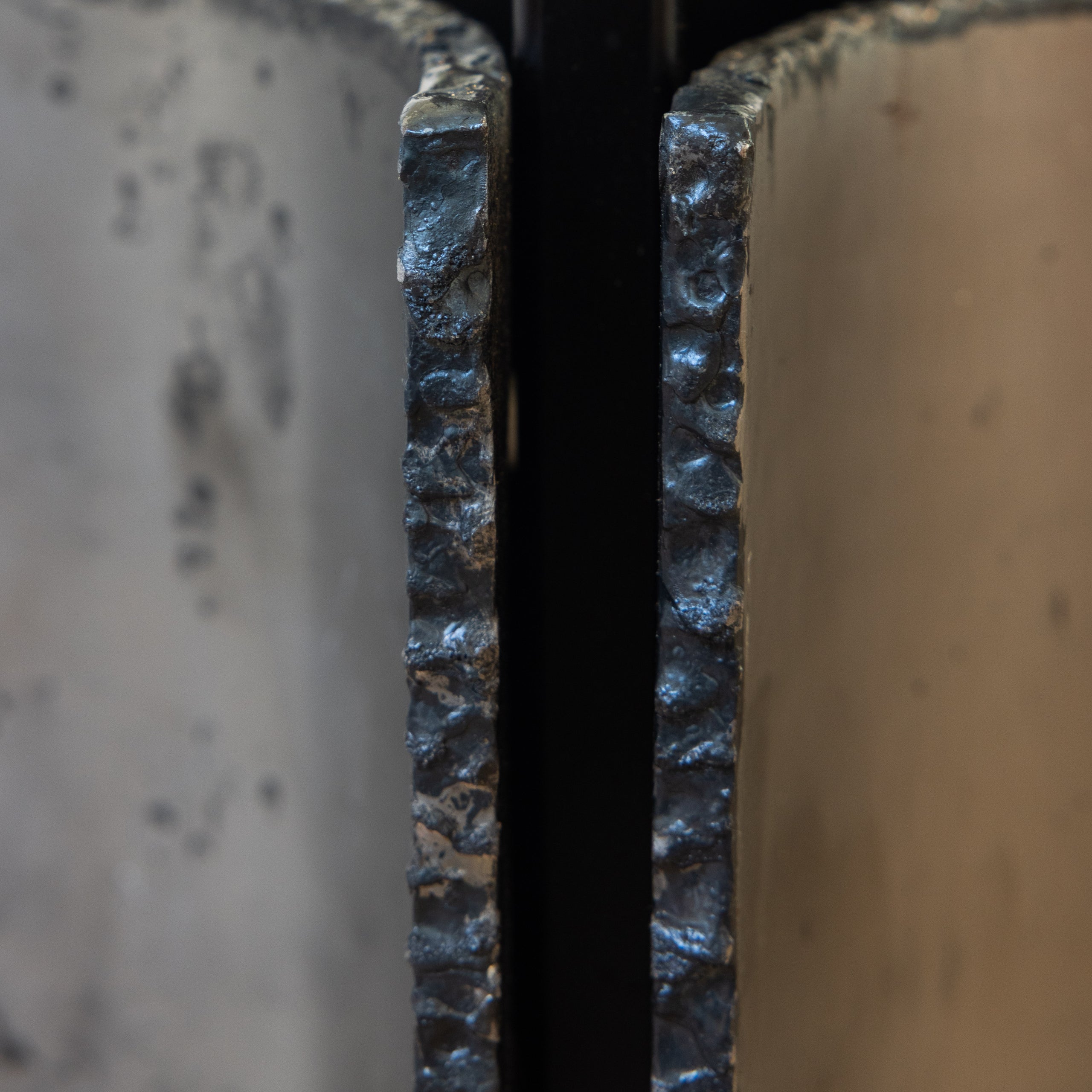 David Kleinberg | Torch Cut Steel Table Lamps