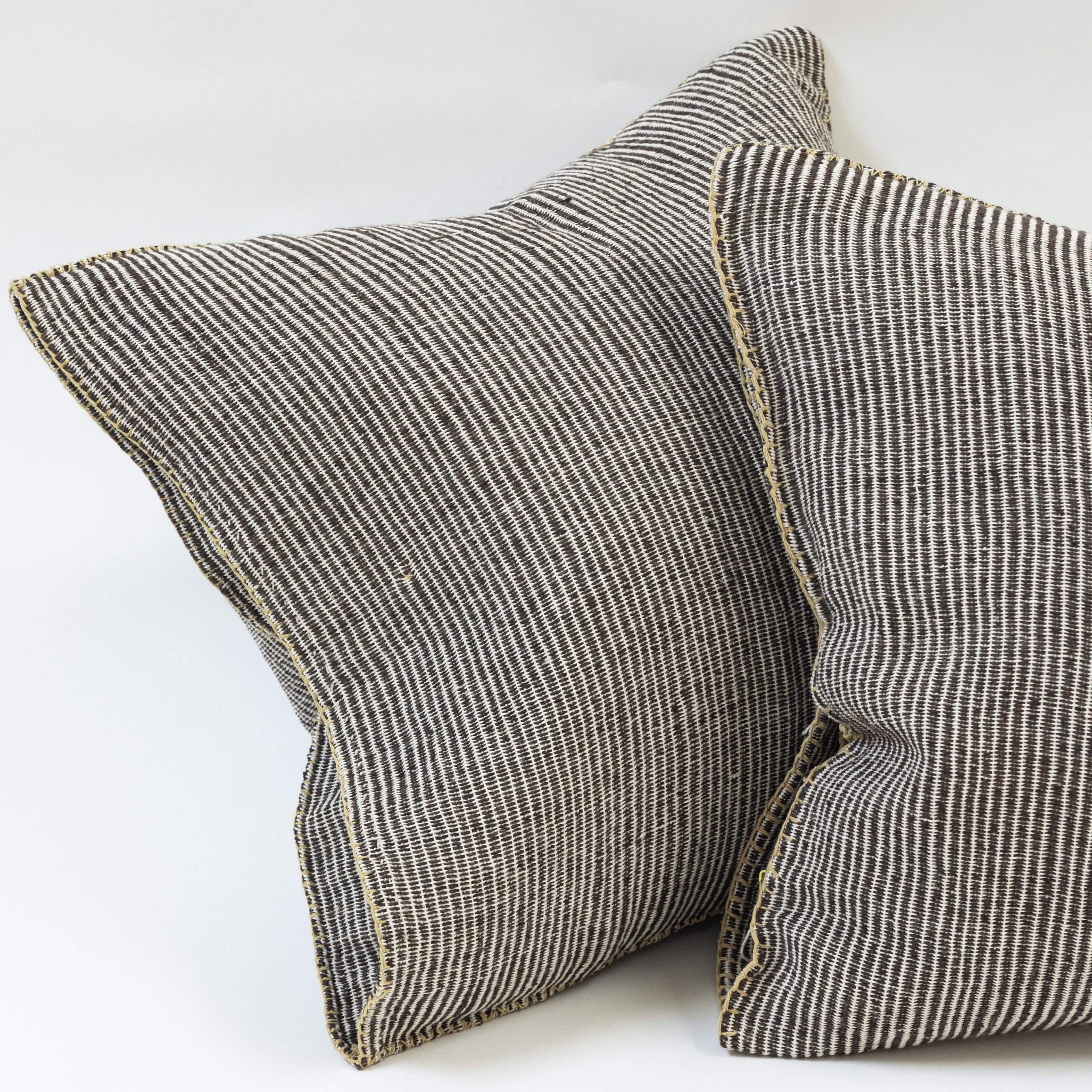 Gray Striped Pillow