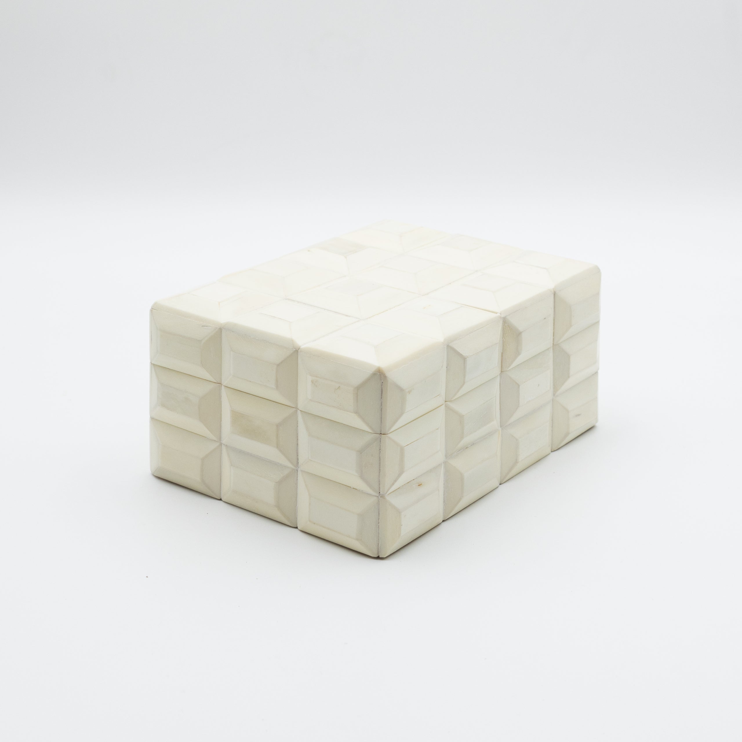 Carved Ivory Bone Box