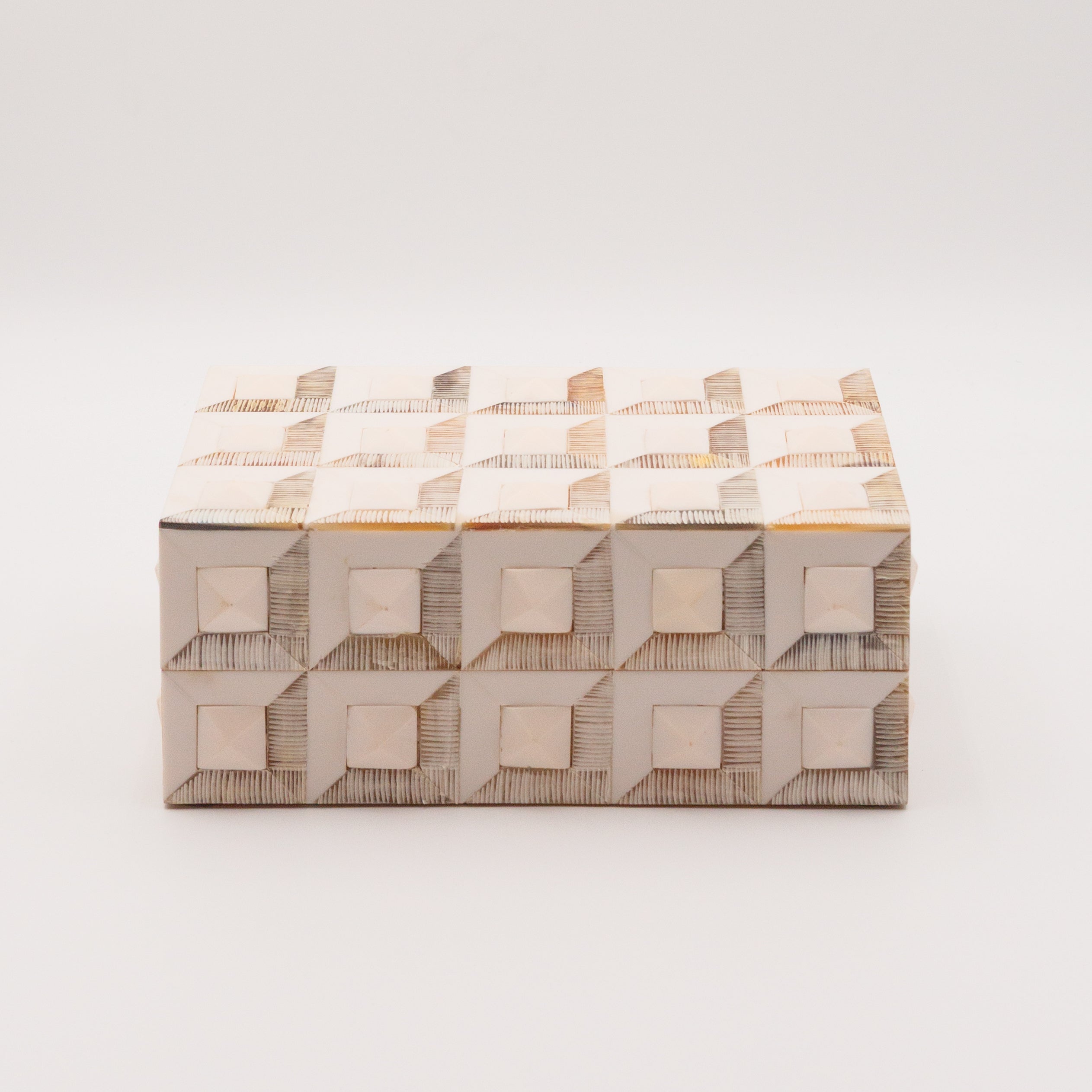 Horn + Ivory Bone Inlay Box