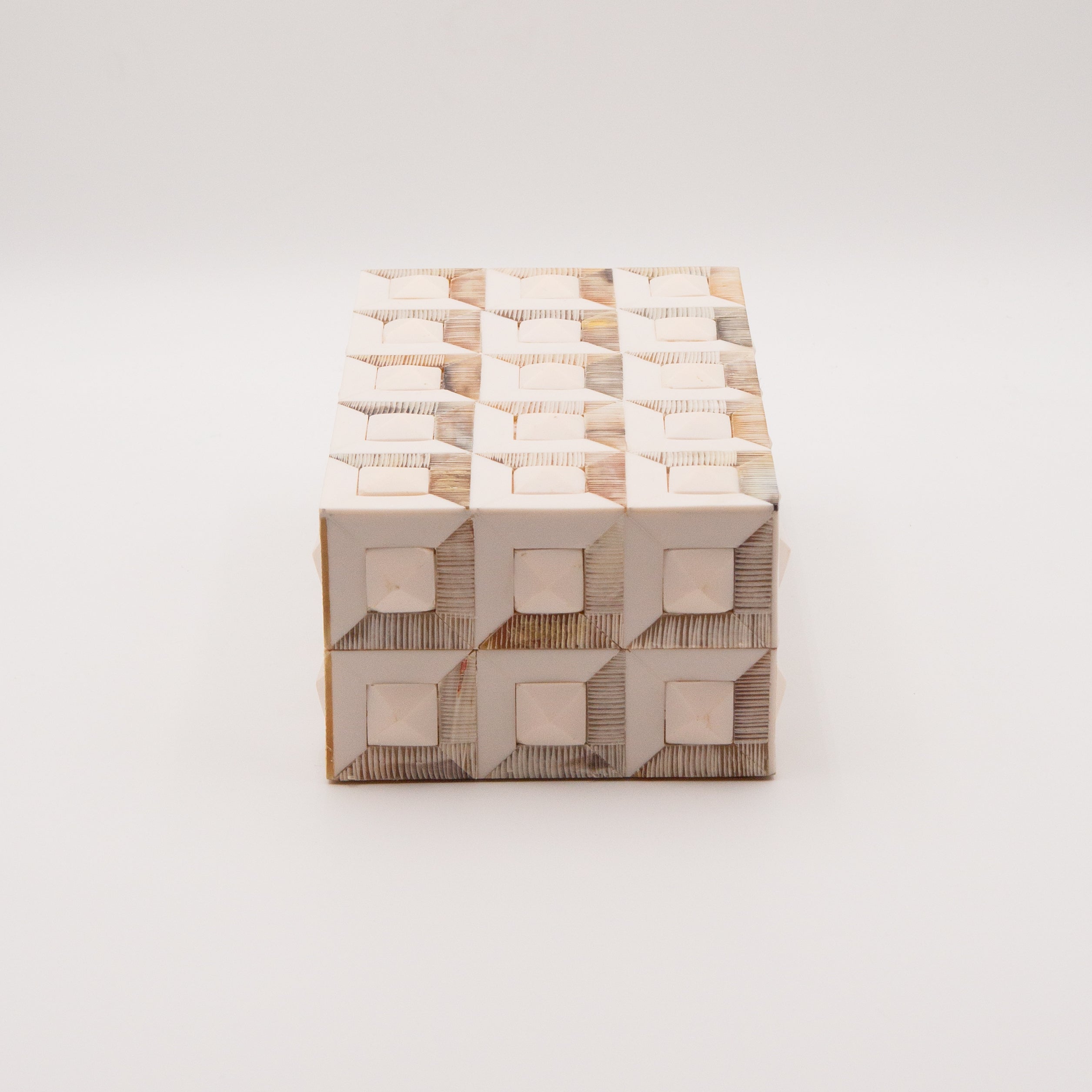 Horn + Ivory Bone Inlay Box