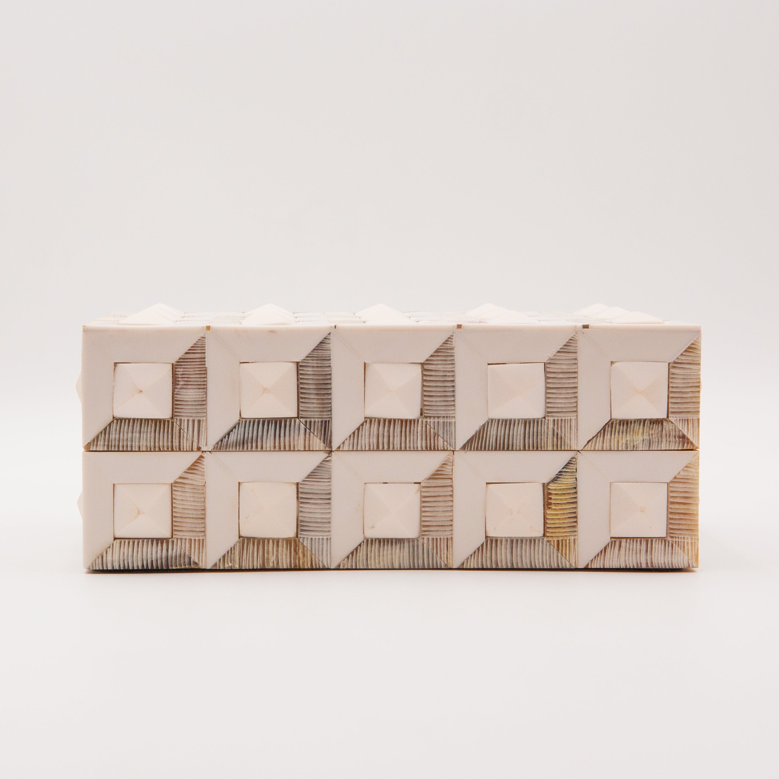 Horn + Ivory Bone Inlay Box