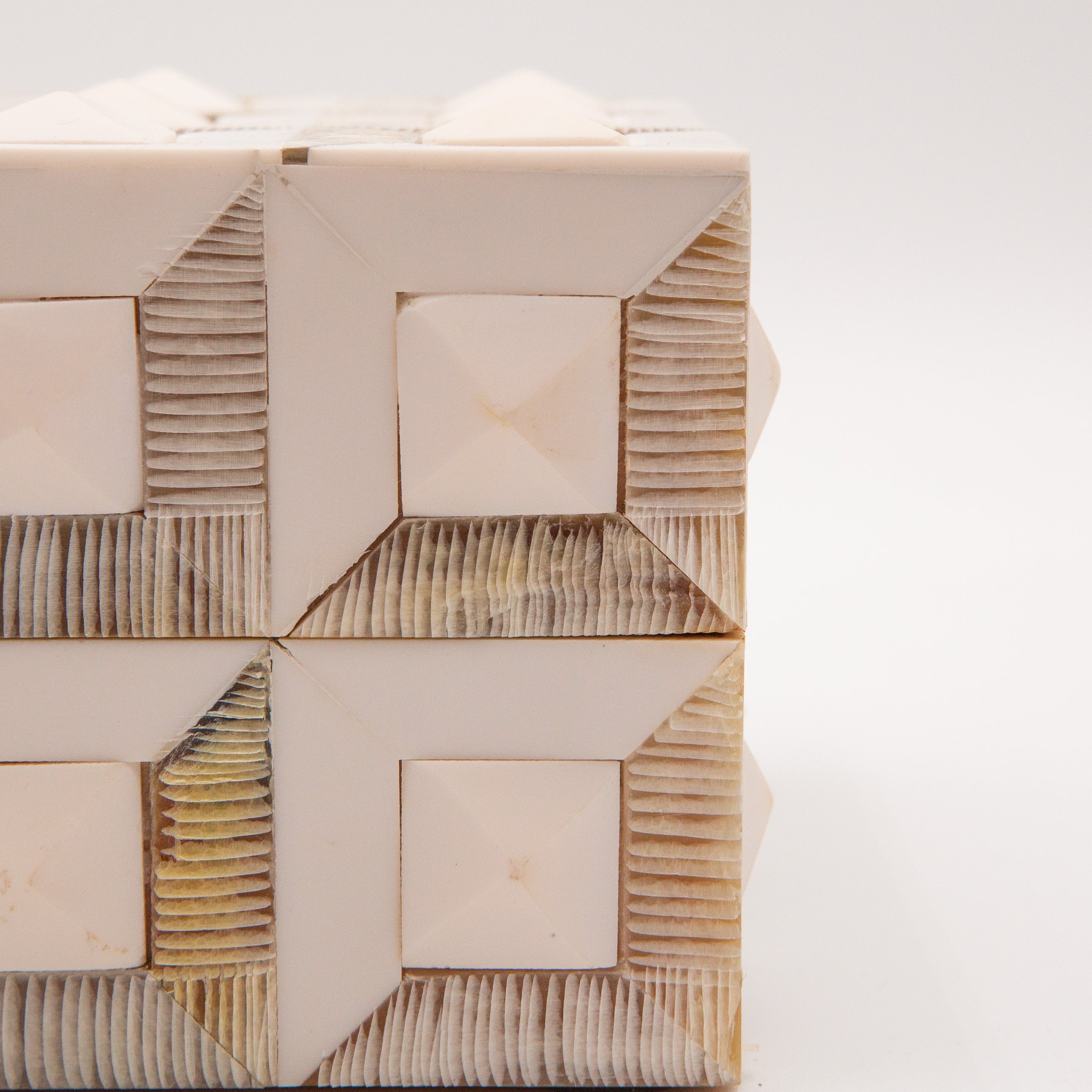Horn + Ivory Bone Inlay Box