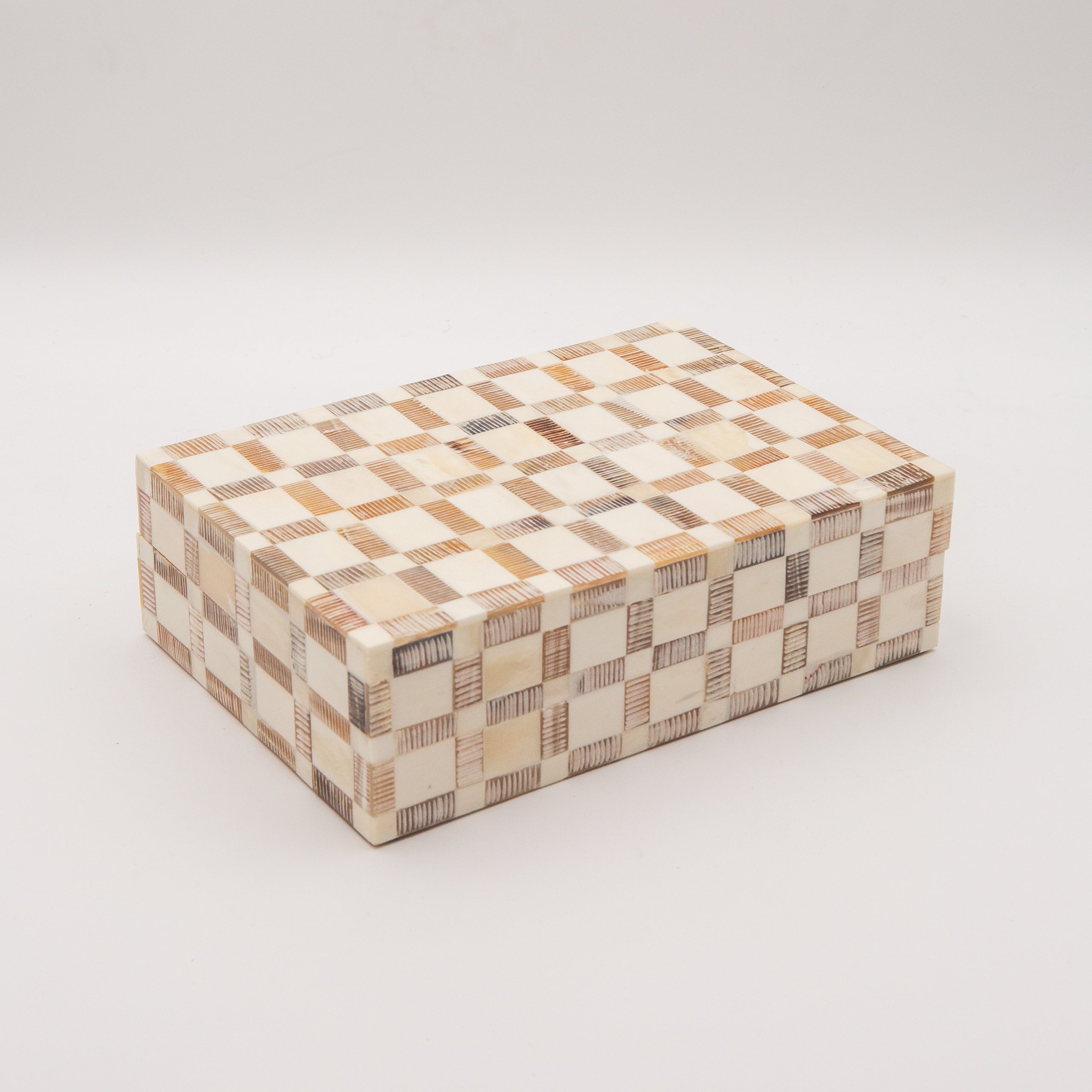 Checkered Bone Inlay Box