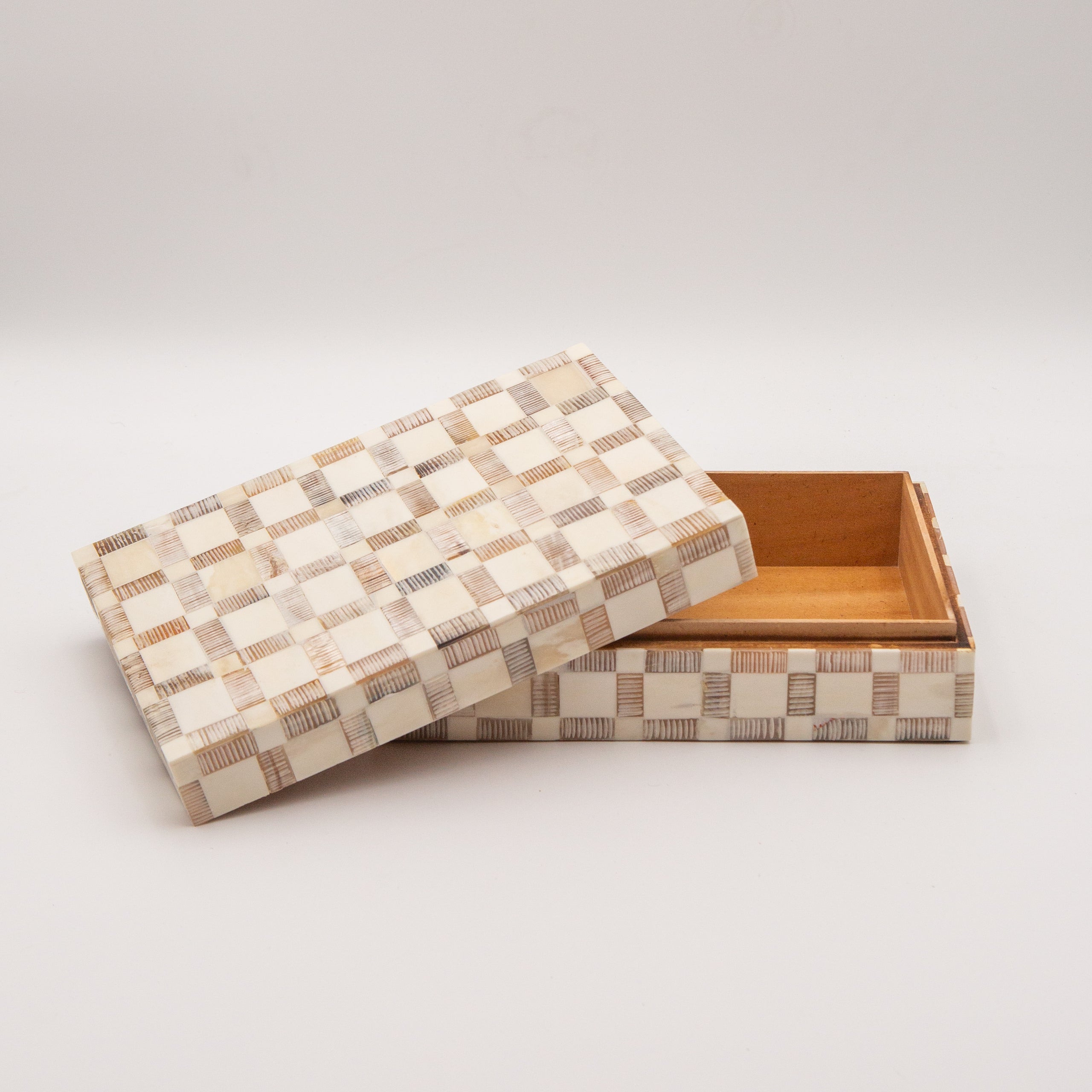 Checkered Bone Inlay Box