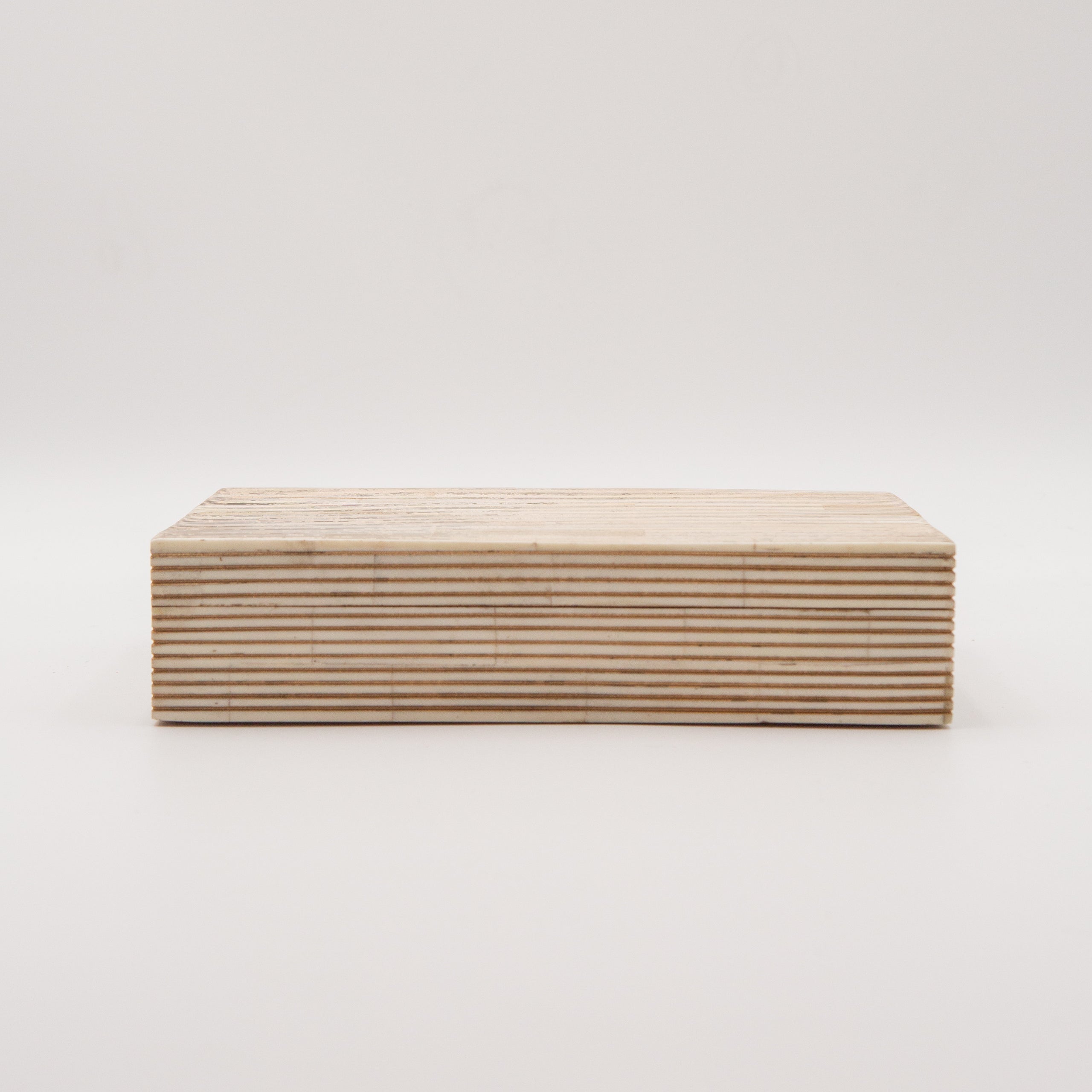 Bone Inlay + Brass Pinstripe Box