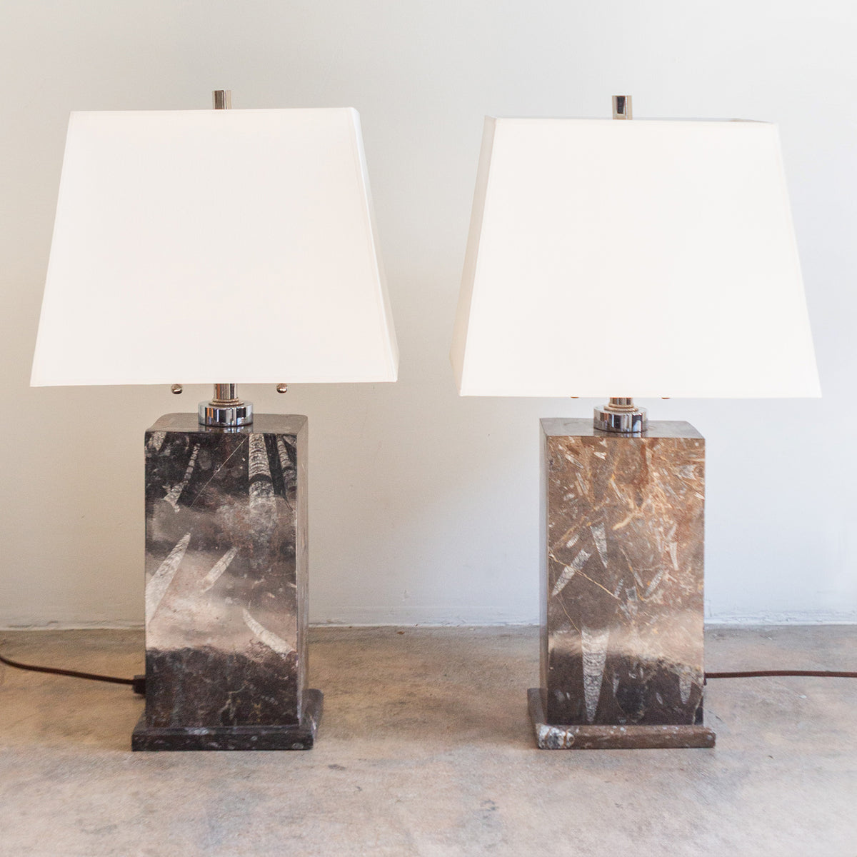 Fossilized Base Table Lamps